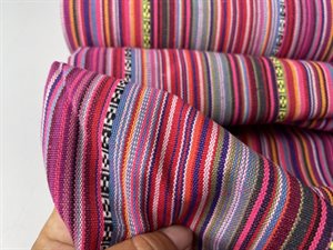 Fastvævet - inka striber i intense farver
